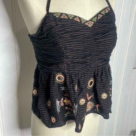 Free People Sweet Safari Halter Tank 605 - Picture 5 of 10